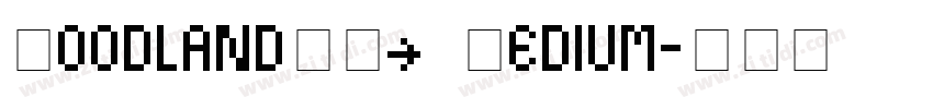 WoodlandITC Medium字体转换